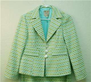 Nanette Lepore Vintage 3 button Jacket Skirt Size 4 & 8  