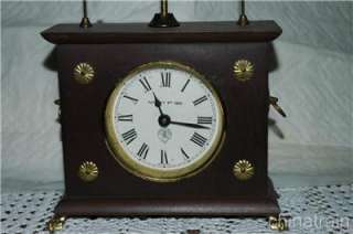   Antique Horolovar Flying Pendulum Clock Ignatz Jerome & Co Works Well