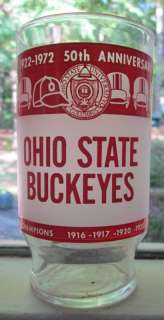 Ohio State Buckeyes 1954 Big Ten Champs Schedule Glass  