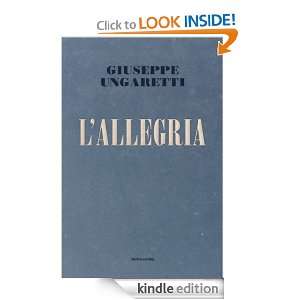 allegria (Mondadori poesia) (Italian Edition) Giuseppe Ungaretti 