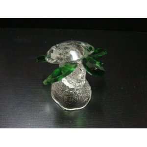   CRYSTAL GLASS TORTOISE /TURTLE PAPERWEIGHT HOT 