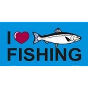  I Love Fishing LICENSE PLATE plates tag tags auto vehicle 