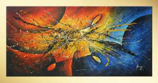   and Cold Modern Hand Painted Abstract oil painting bestbid_shop E464