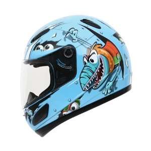  GMAX Youth GM39Y Lizard Full Face Helmet Large  Blue Automotive