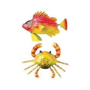 Crab & Fish Bobble Magnet Set 73 721 