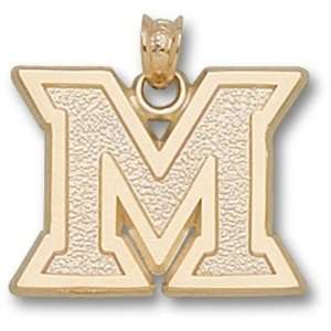 Miami University New M Pendant (Gold Plated)