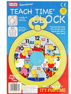 Teaching Time Clock Children Educational Toy NEW  