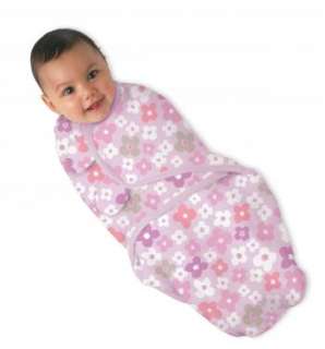 SUMMER INFANT SWADDLE ME 100% COTTON PINK COTTON CANDY  