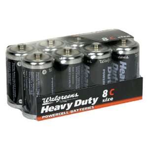   Heavy Duty Powercell Batteries C Cell Size   8 