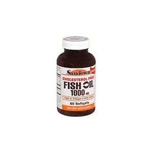 Fish Oil 1000 mgCholesterol Free Softgel,by Sundown 60