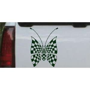 Race Flag Butterfly Butterflies Car Window Wall Laptop Decal Sticker 