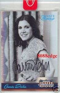 2007 DONRUSS AMERICANA AUTOGRAPH AUTO CARRIE FISHER #1/1 OF  