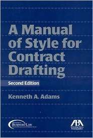 Manual of Style for Contract Drafting, (1604420286), Kenneth A 