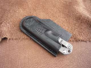 Horizontal Leather Sheath for Chris Reeve Large Sebenza Knife  