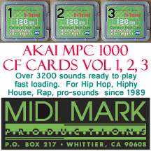 Akai mpc1000 mpc 1000 compact flash card sounds vol 1 3  