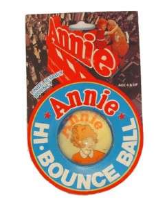 Vintage Little Orphan ANNIE Hi Bounce Super Ball Mint in Package on 