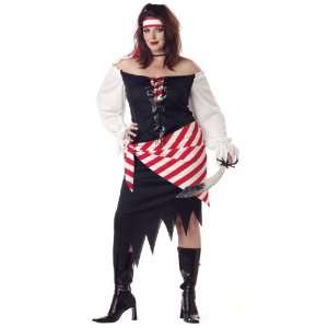  Adult Plus Size Ruby the Pirate Costume Size (16 22 