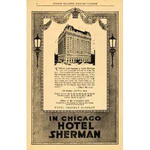  1915 Ad Hotel Sherman Chicago College In Elbert Hubbard 