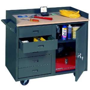  5 Small Drawers &1 Door Mobile Service Bench