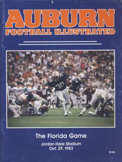 1983 Auburn vs. Florida Football Program Bo Jackson  