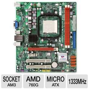  ECS A780LM M AMD 760G AM3 Motherboard