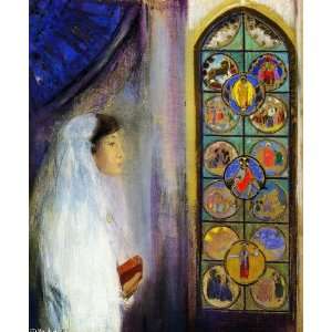 Hand Made Oil Reproduction   Odilon Redon   32 x 38 inches 