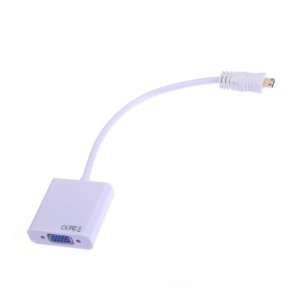  White Compaitble HDMI Input to VGA Adapter Converter Cable 
