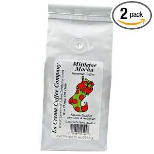 La Crema Coffee Stocking, Mistletoe Mocha, 12 Ounce Packages (Pack of 