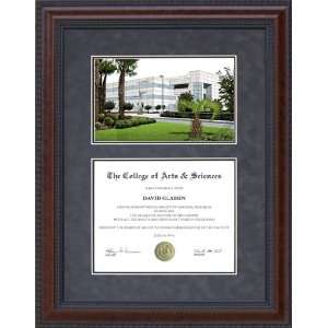  Diploma Frame with Licensed Embry Riddle Campus Lithograph 