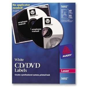  Avery CD/DVD Label. CD/DVD LABELS FOR LASER PRINTERS LABELS 