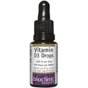  Bioclinic Naturals   Vitamin D3 1000 IU .5 fl oz Health 