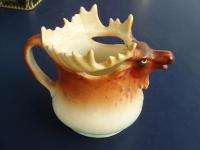 MOOSE PITCHER CREAMER JUG CZECHOSLOVAKIA CERAMIC CHINA  