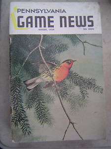 Pa Game News   Aug. 1959 Blackburnian Warbler  
