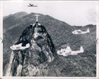   the Redeemer statue in Rio de Janeiro. Photo is dated Feb 4, 1944