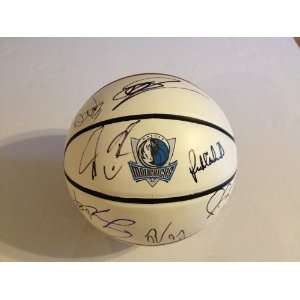 2012 DALLAS MAVERICKS Team Signed Autographed Logo Basketball COA DIRK 