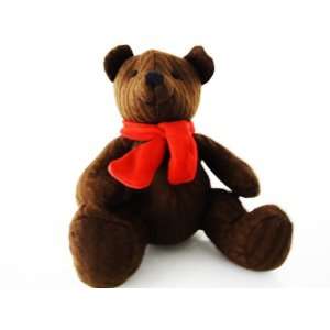  Martha Stewart Cable Knit Teddy Bear Chocolate Brown 