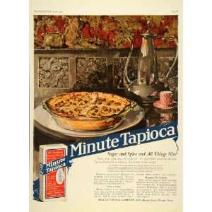  1922 Ad Minute Tapioca Irvine Orange MA Pie Food 