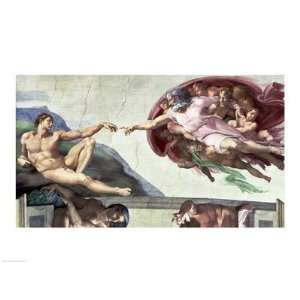Sistine Chapel Ceiling (1508 12) The Creation of Adam, 1511 12 Finest 