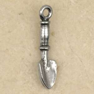  Garden Trowel Shovel Silver Plated Pewter Charm