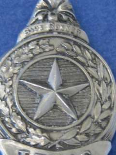 vtg Antique Texas Star Steer Sterling Souvenir Spoon  
