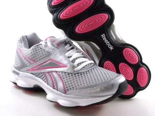   Silver/Pink/White Trainer Gym Running Walking Women Shoes  