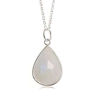  Rainfall Moonstone Necklace in Sterling Silver Jewelry