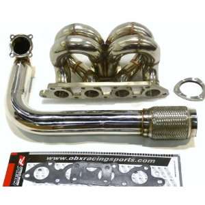 OBX SUS Turbo Header Manifold 00 04 FORD FOCUS ZETEC 2.0L And Downpipe