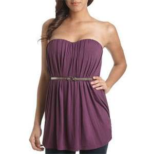 Arden B Purple Strapless Tube Top Tunic Size Large NEW  
