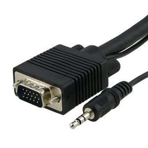   VGA / SVGA / UXGA Monitor Cable with 3.5mm Audio (Male to Male)  50ft