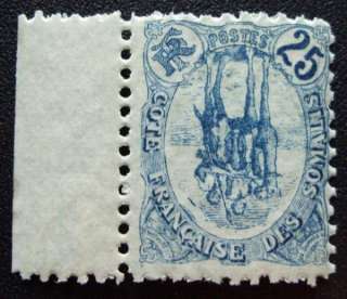 1903 Somali Coast French Somalia Inverted Center MNH with Selvedge 