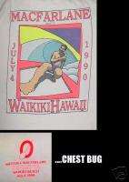 OUTRIGGER CANOE CLUB OF WAIKIKI REGATTA T SHIRT, 1990  