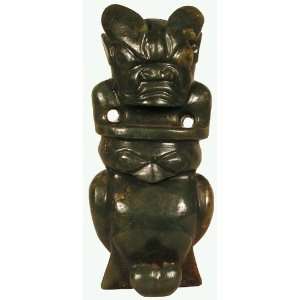  Jade Sculpture Demon Owl Totem 