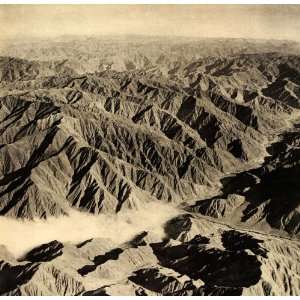  1938 Andes Mountains Peru Landscape Andean B/W Print 