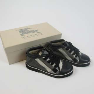   Black & Check Lace Up Canvas Shoes Trainers   UK 11.5 (Eur 29)  